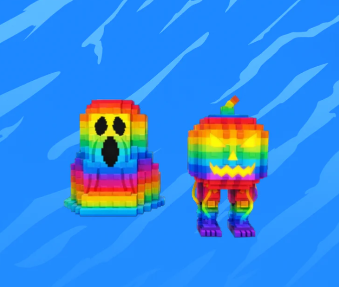 Rainbow Spooky and Pumpky